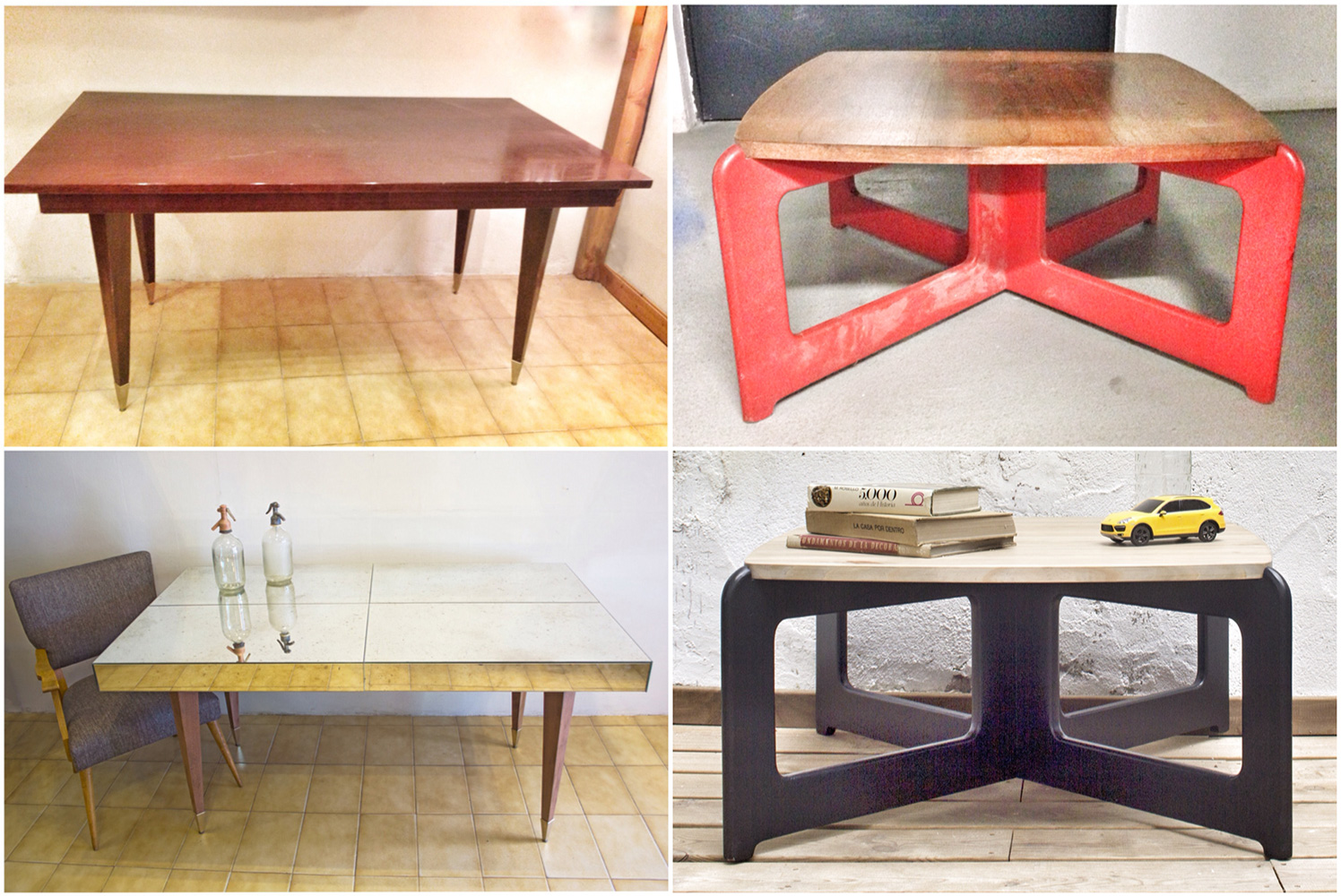 Antes y después - mesas - Studio Alis Antes y después - mesas - Studio Alis