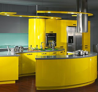 2011 modern yellow kitchen cabinets