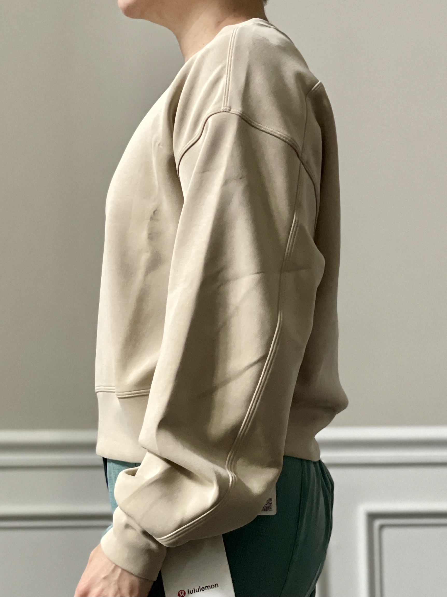 Lululemon Perfectly Oversized Crop Crew - Softstreme - seensociety.com