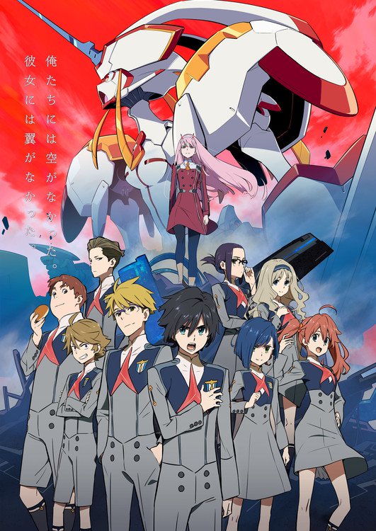 Designs Iniciais dos Personagens de Darling in the Franxx