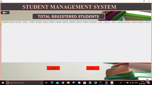 Total registered student