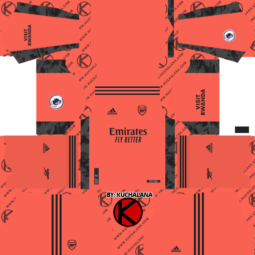 Arsenal dream league kit top 2020