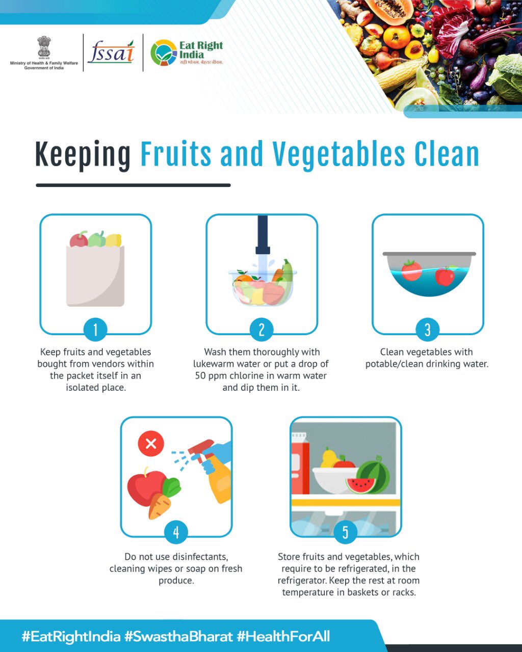 FOOD SAFETY LATEST Covid19 5 Tips To Keep Fruits And Vegetables
