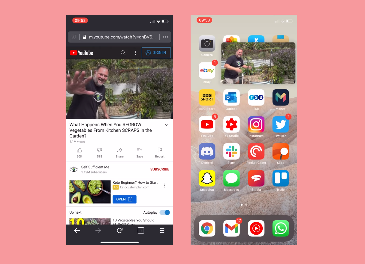 YouTube’s Picture In Picture Mode Back In Your iOS And Third Party Browsers