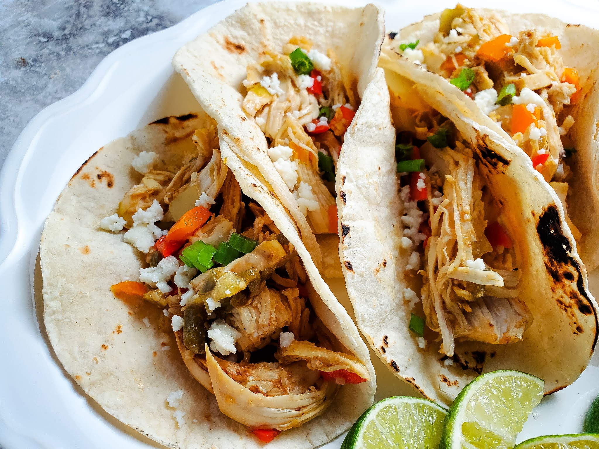 Slice of Southern Taco Tuesday Chicken & Bell Pepper Tacos