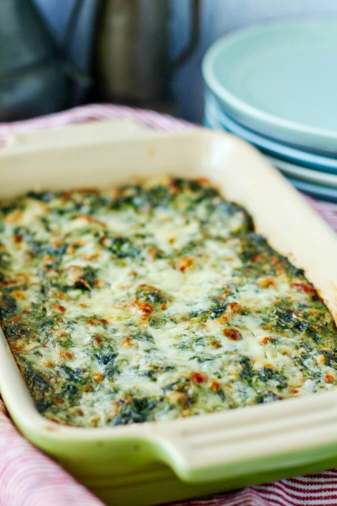 Creamed Spinach Gratin | Karen's Kitchen Stories