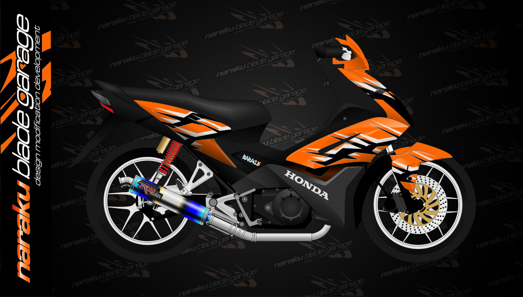 Modifikasi Motor Blade Road Race Keren | modifikasi motor keren