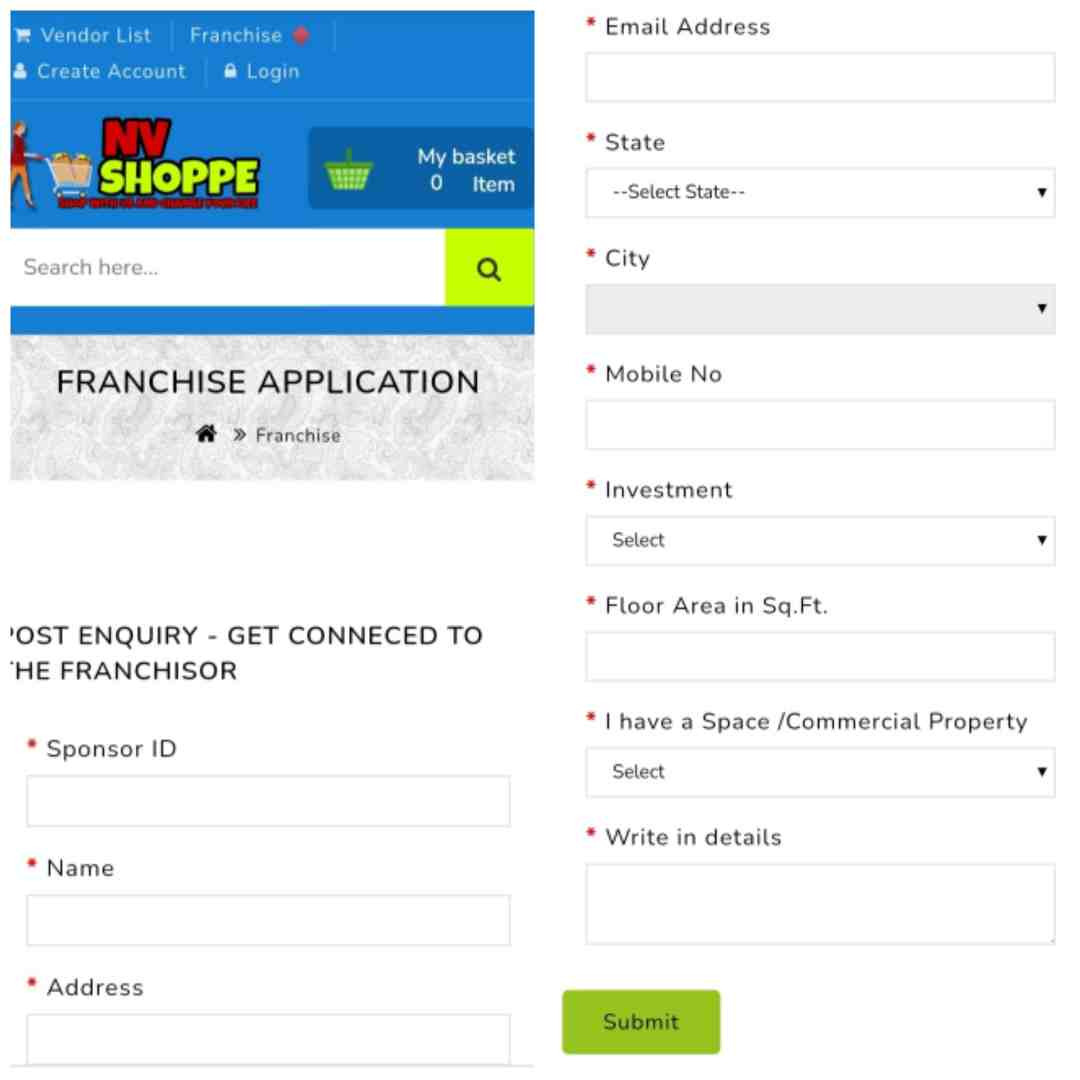 NV Shoppe Franchise | NV Shoppe Franchise Kaise Le | NV Shoppe Mini Mart | NV Shoppe Franchise Application Form Online Kaise Kare