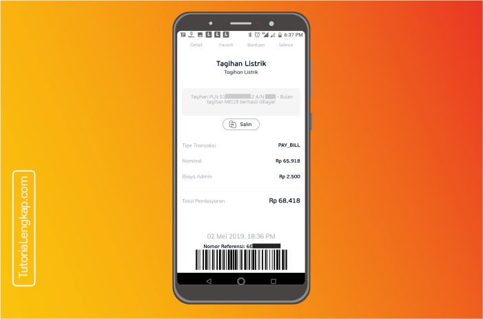 tutorialengkap 6 cara bayar listrik online melalui aplikasi LinkAja di android