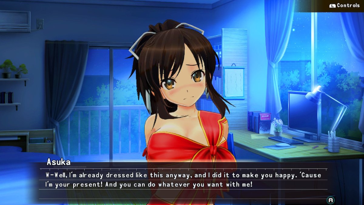 Massaging A Waifu In SENRAN KAGURA Reflexions - Seven Out Of Ten