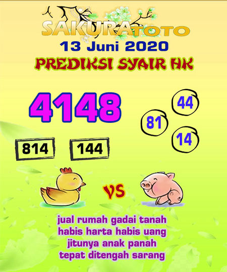 Prediksi Togel Hongkong Sabtu 13 Juni 2020 - Sakuratoto