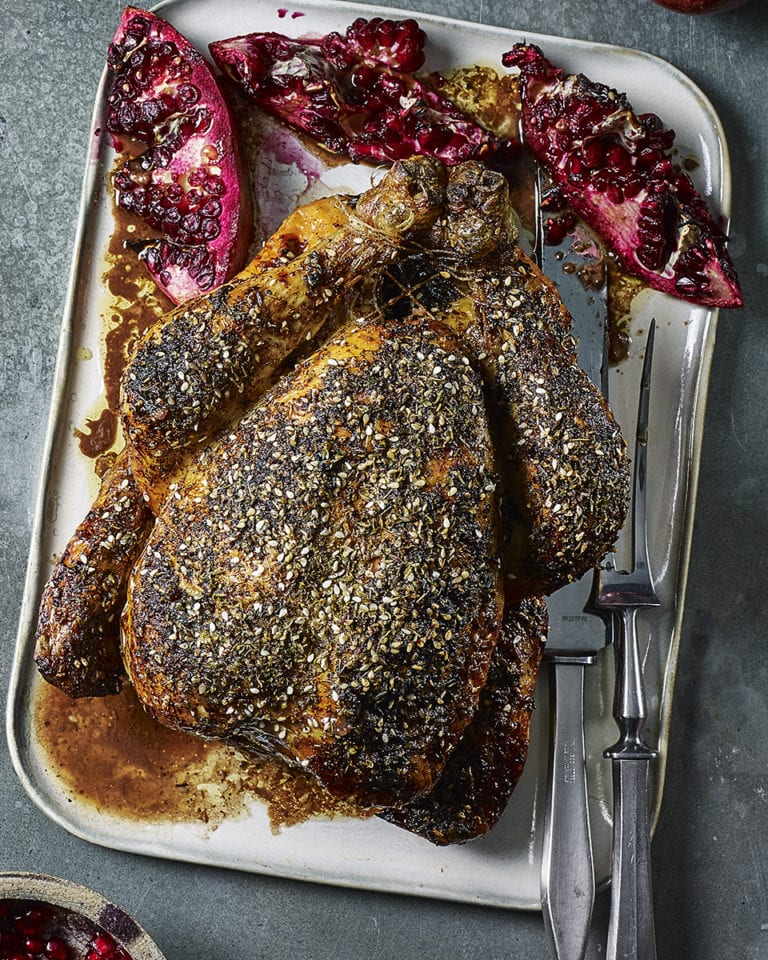 Pomegranate and za’atar roast chicken LEBANESE RECIPES