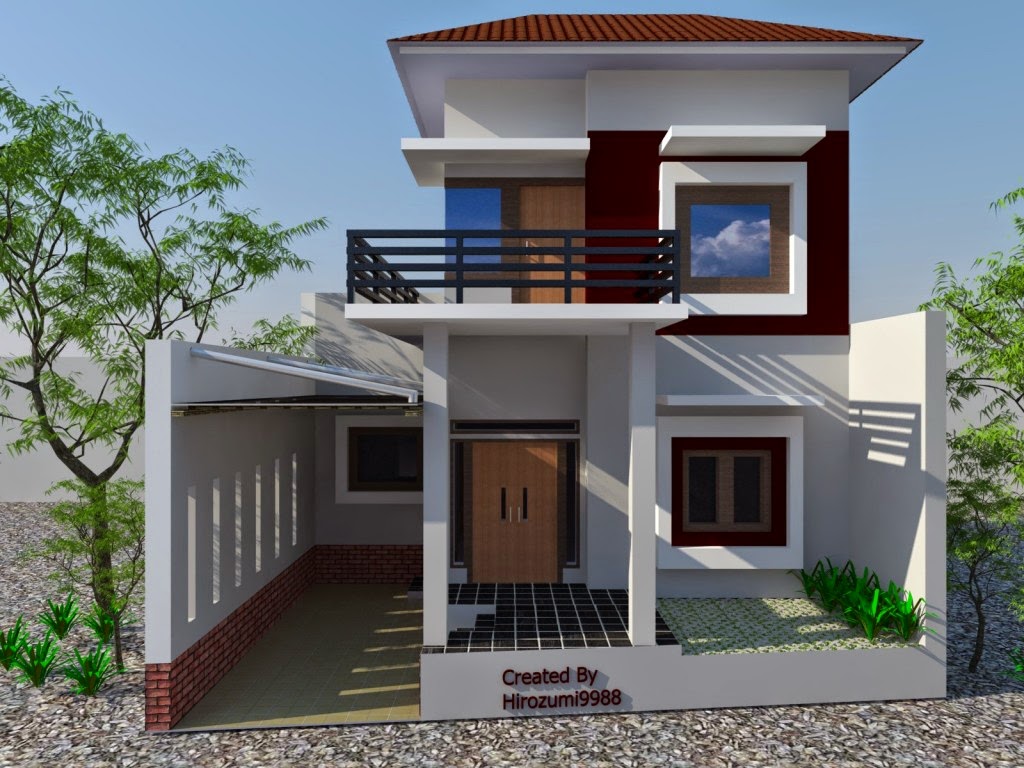 desain rumah  minimalis  2  lantai  004 gambar  rumah  Pinterest