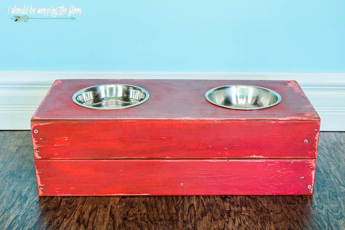 Upcycle Elevated Dog Feeder Ideas - Mother Daughter Projects