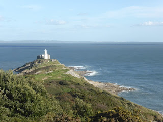 Mumbles lighthouse from the hill