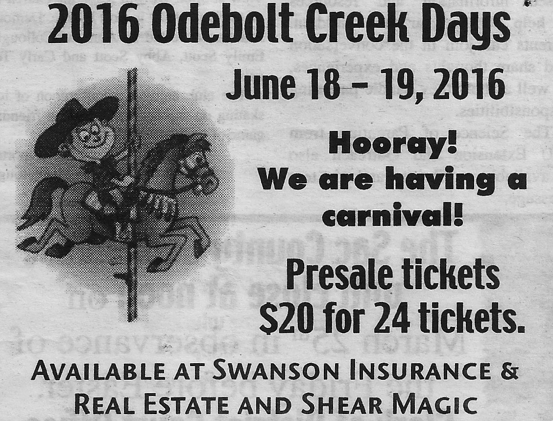 Odebolt News Creek Days News