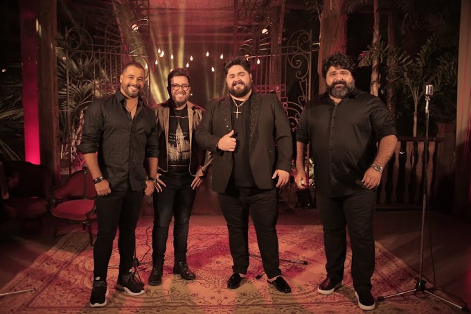 Bruno César e Luciano apresentam clipe com César Menotti e Fabiano