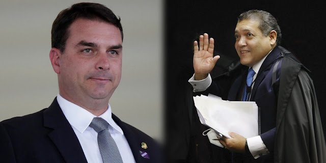 STF: Nunes Marques tira de pauta processo sobre foro privilegiado de Flávio Bolsonaro