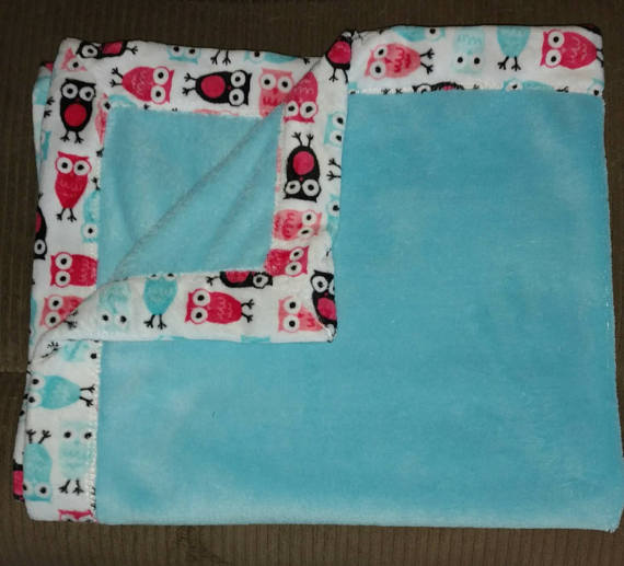 Fairytale Designs Double sided Minky Fleece Blanket