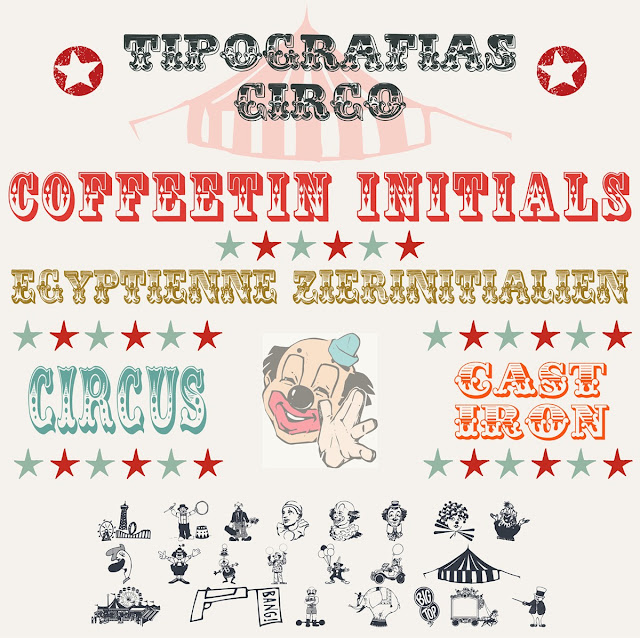 Tipografia CIRCO freebies recursos gratis diseño grafico dingbat tipos fonts fuentes