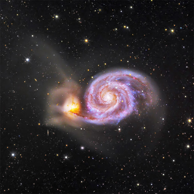 Spiral Galaxy M51 - The Whirlpool Galaxy