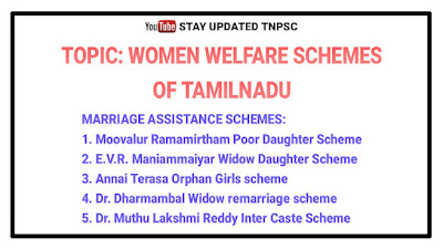 Marriage assistance schemes of Tamilnadu