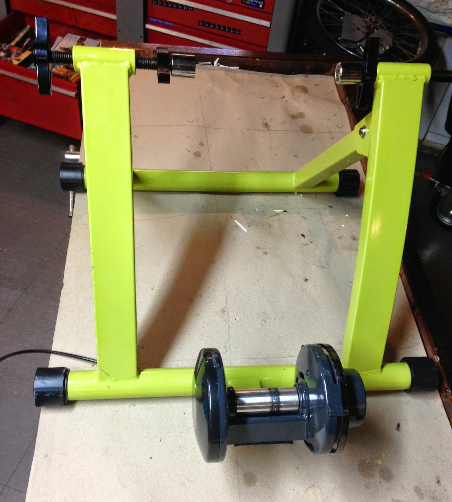 homemade cycling machine