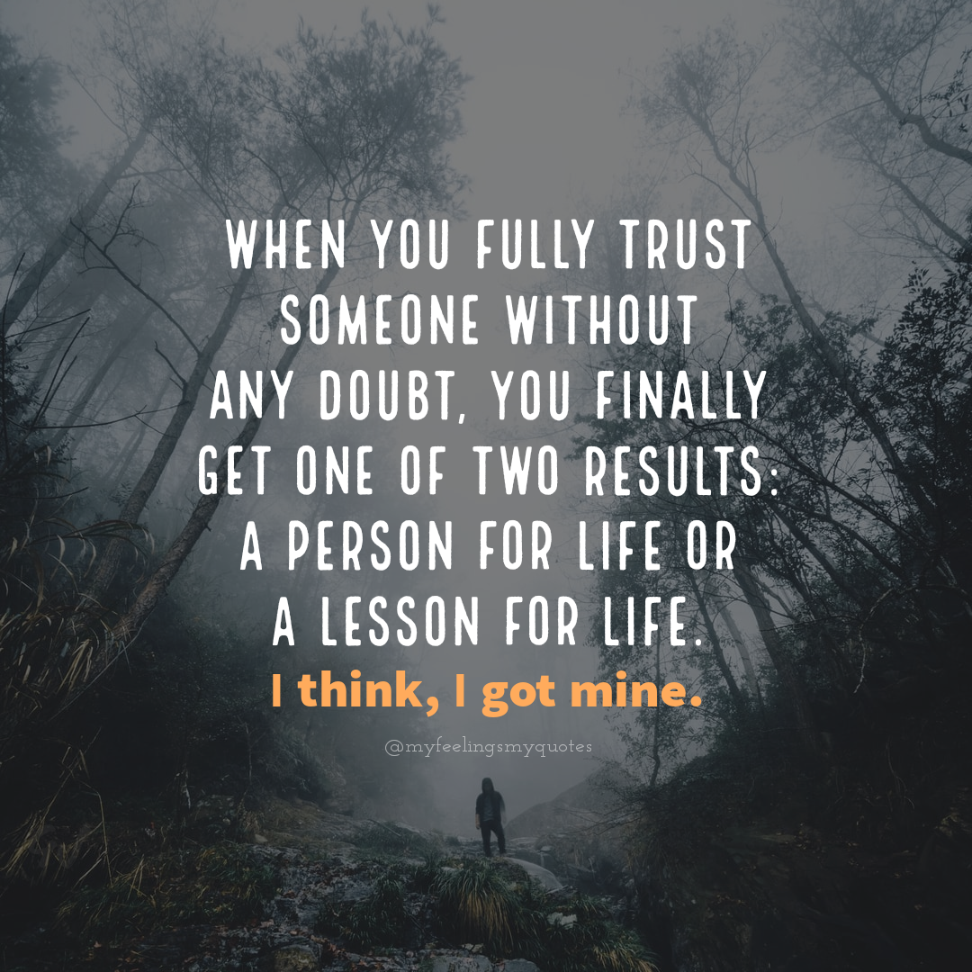 A Lesson For Life Or Person For Life | My Feelings My Quotes