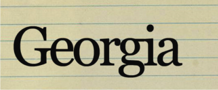 font georgia in r font georgia in r