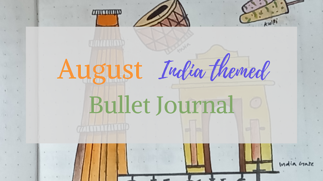 How to draw doodles relating to India | India themed bullet journal for August