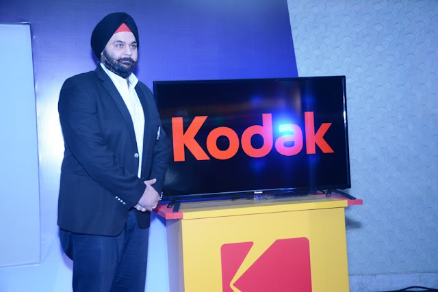 Mr. Avneet Singh Marwa, Director, SPPL, launching Kodak TV India