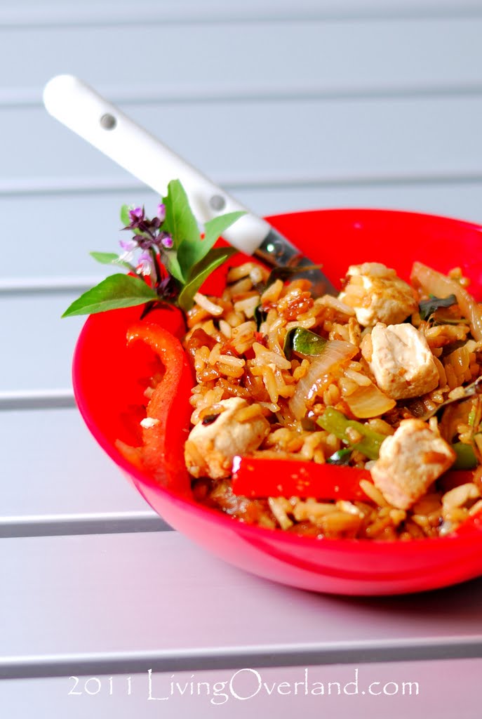 Thai Basil Tofu Fried Rice