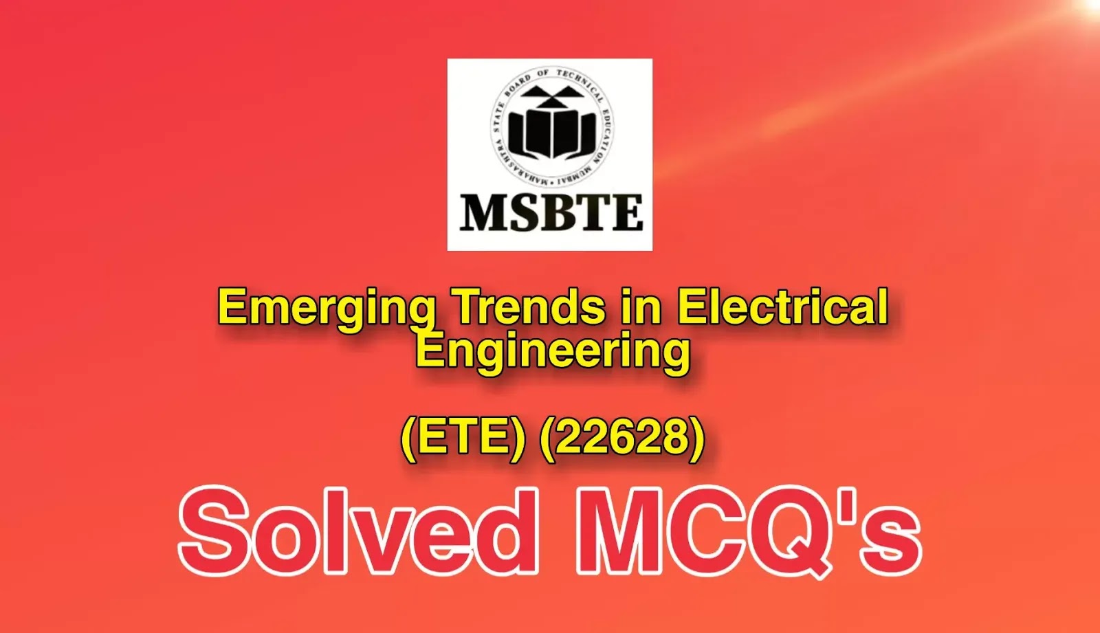 Emerging Trends in Electrical Engineering mcqs Pdf 22628 MCQs