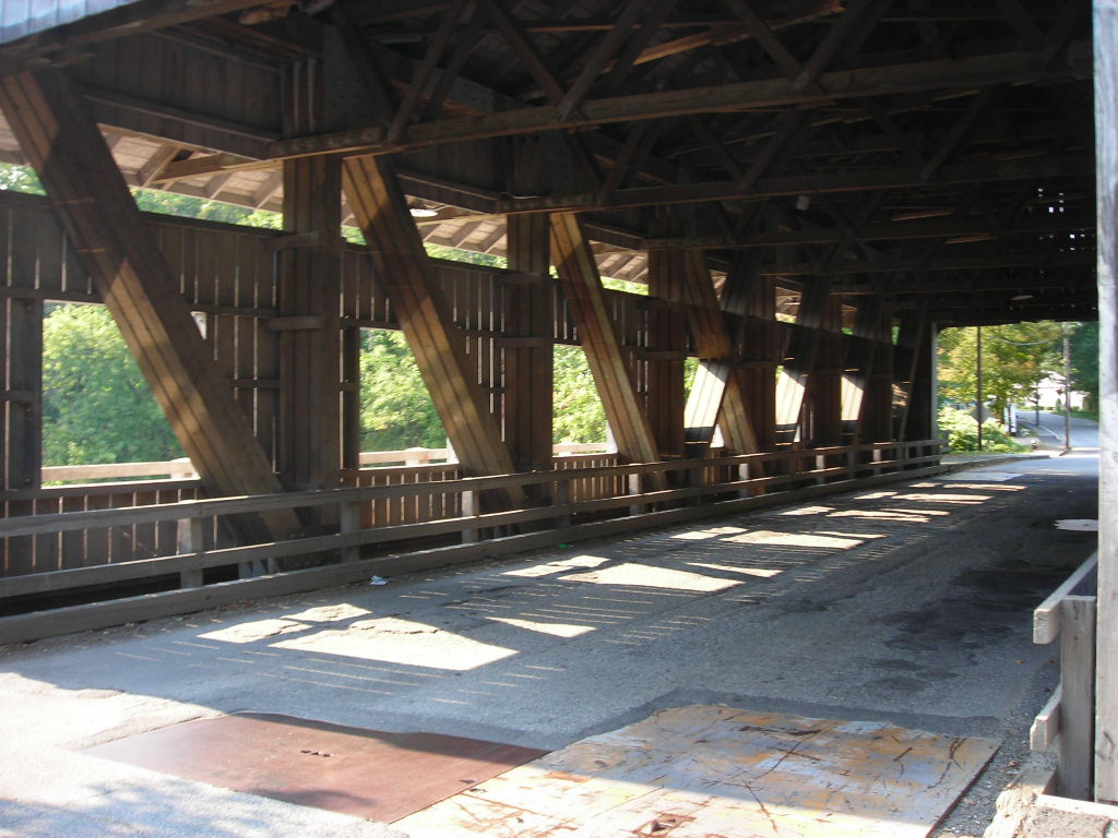 Old Pepperell (Chester Waterous) Covered Bridge Pepperell, Massachusetts