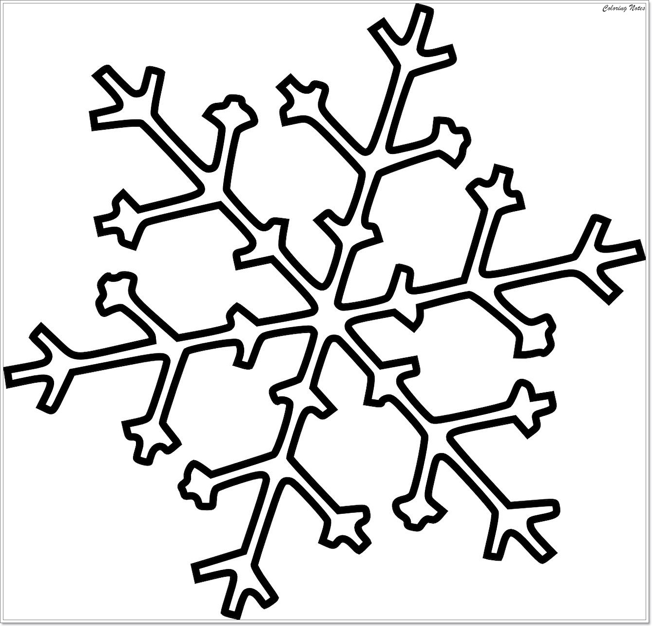 Free Snowflake Printable Coloring Pages