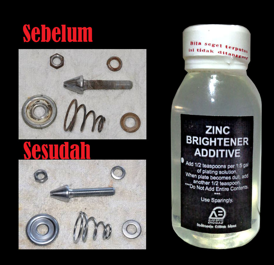 Jual Zinc Brightener untuk Zinc Platting Diggaz Zinc Brightener
