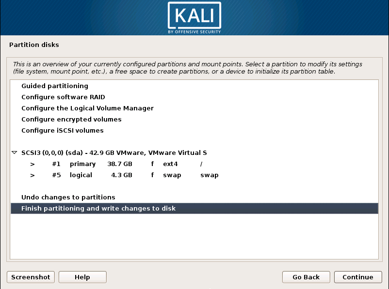 Cara install kali linux lengkap dilengkapi dengan gambar linuxsec