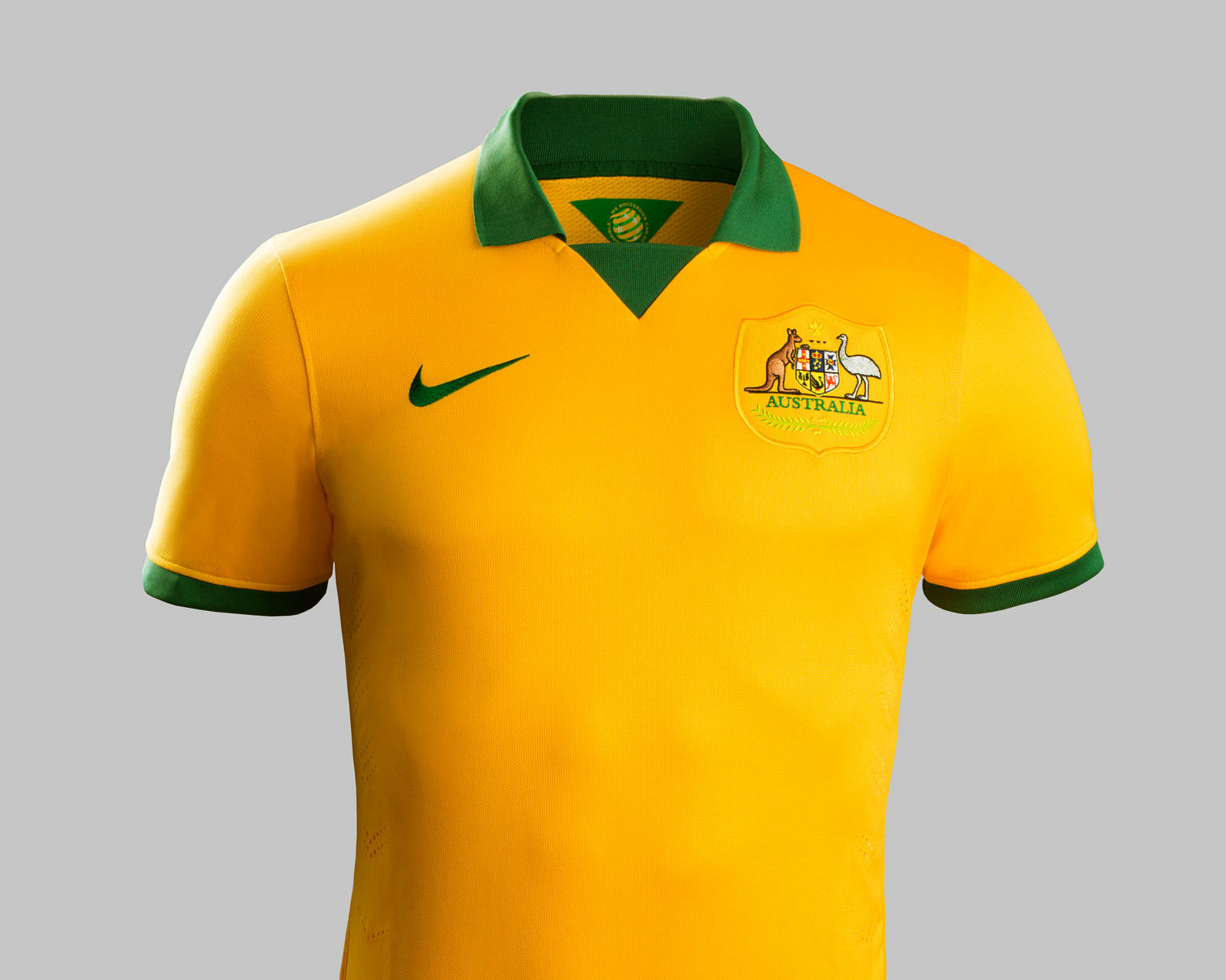 Australia 2014 World Cup Home and Away Kits Released - Footy Headlines