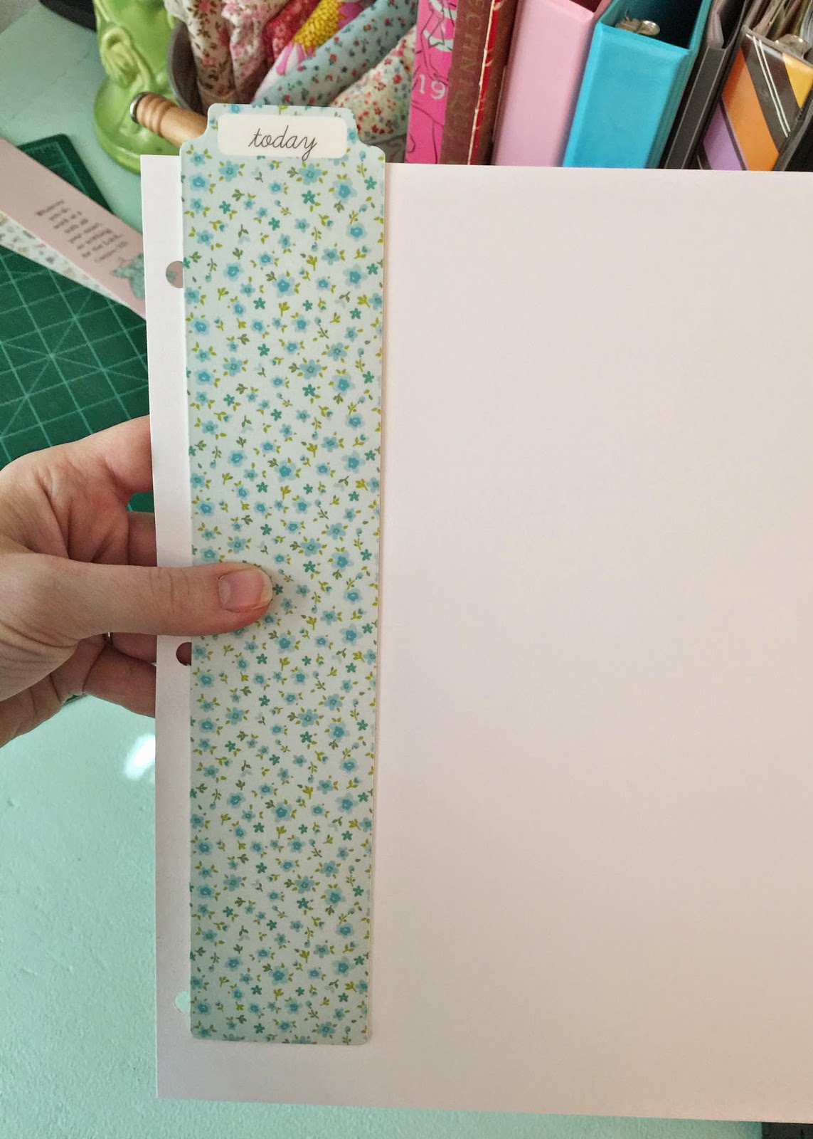 amy j. delightful blog Make a Planner/Binder bookmark... Tutorial and