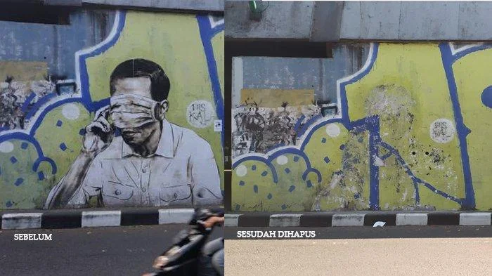 Usai Berhasil Dihapus, Kini Polisi Fokus 'Buru' Pembuat Mural Pria Mirip Jokowi di Bandung