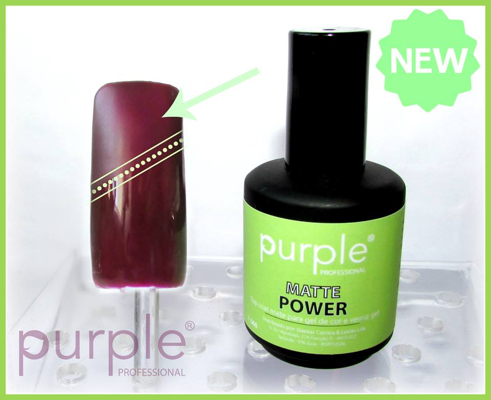Betty Nails HOW TO Top Coat Verniz Gel Matte Purple Professional