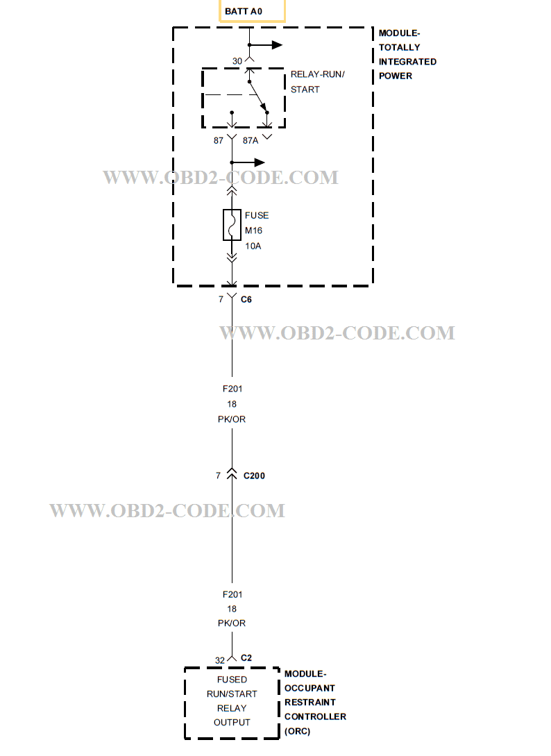 B212C Ignition Run/Start Input Circuit Open Obd2code