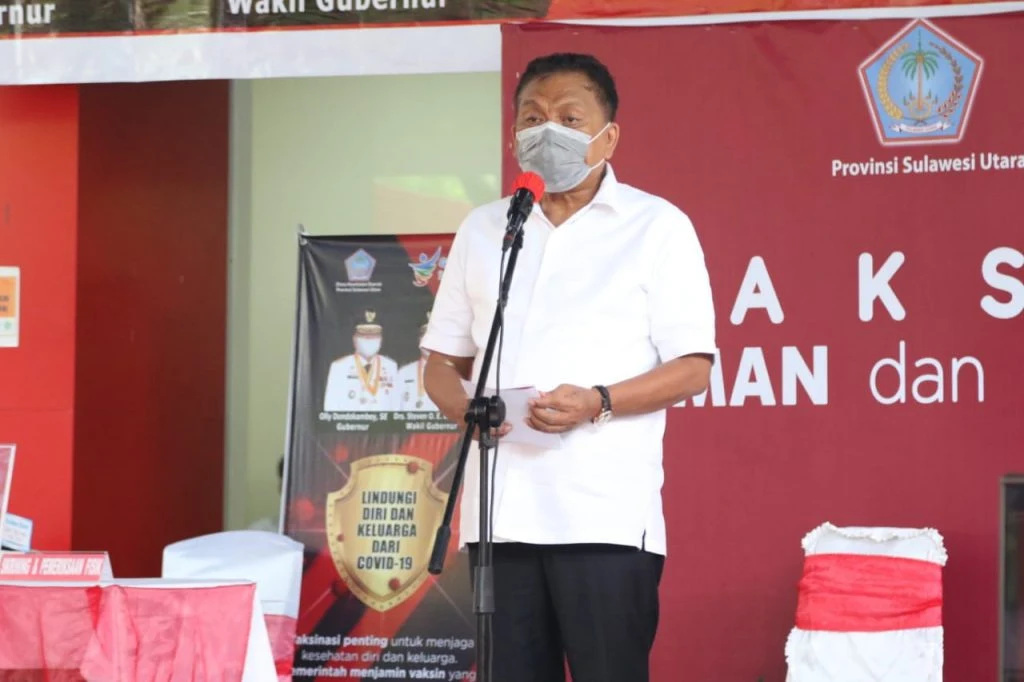 Launching Vaksinasi Covid-19 di Sulut, Ini Pesannya Gubernur Olly