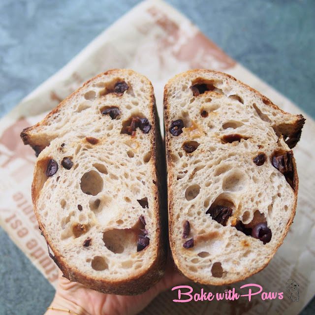 SunDried Tomato and Olive Sourdough Bread BAKE WITH PAWS