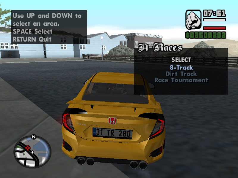 Race Mod for GTA San Andreas Zaeem Gaming Zone