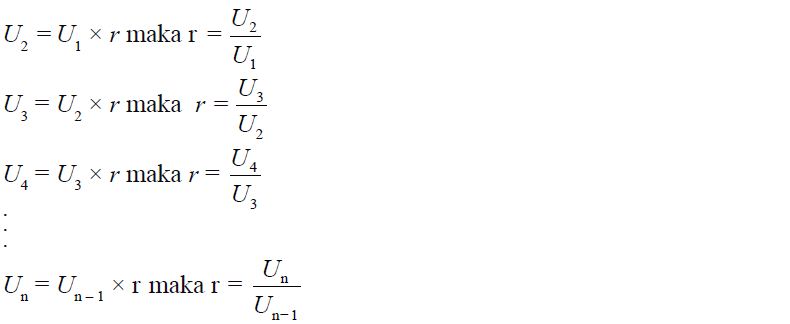 Mencari Rasio Deret Geometri