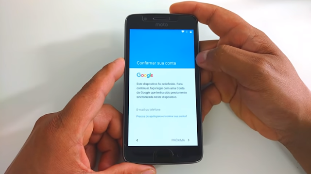 Aprenda como Desbloquear a Conta Google dos aparelhos Motorola Moto G5, G5 Plus, G4, G4 Plus.