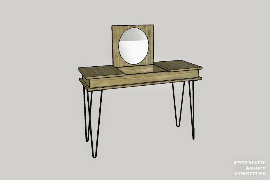 Hairpin Makeup Vanity [Building Plans and GIVEAWAY!!] Pneumatic Addict