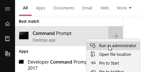 Windows 10'da Kurtarma Bölümü Nasıl Oluşturulur (Özel Fabrika Sıfırlaması) 13 open command prompt as admin