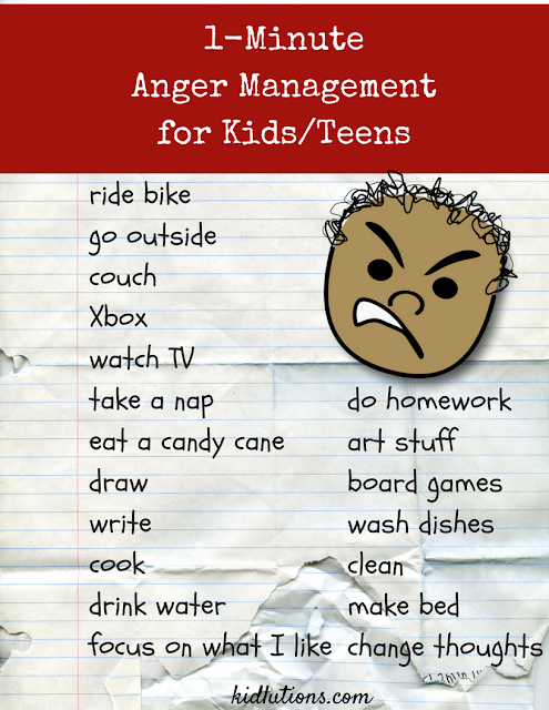 1Minute Anger Management Activity for Kids and Teens